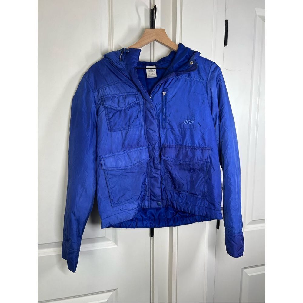 Women's Nike 6.0 Stratton Blue Long Puffer Winter Jacket Coat Size M N398